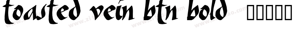 Toasted Vein BTN Bold字体转换